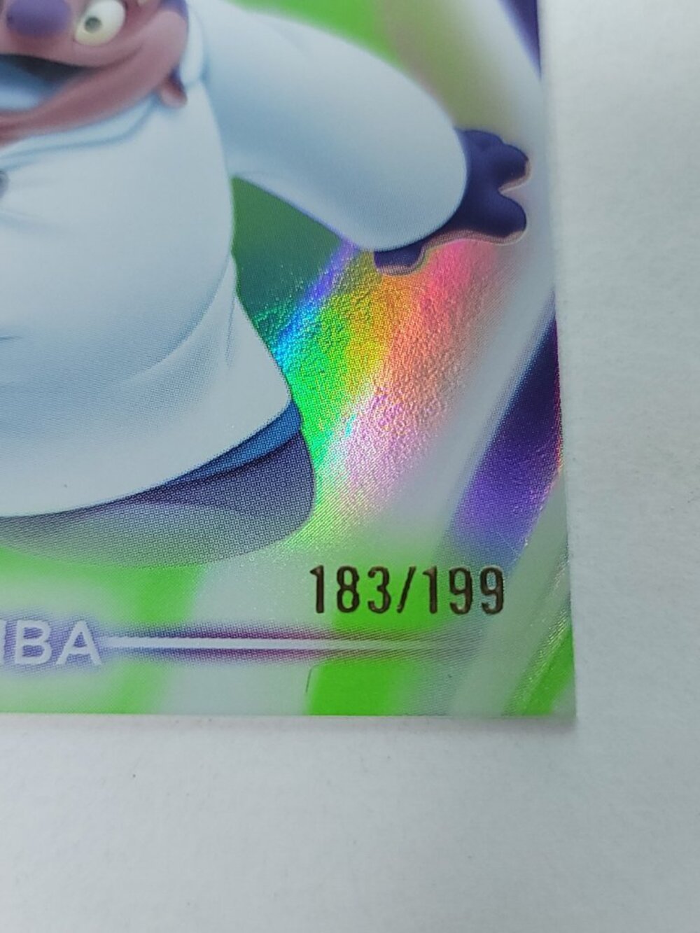 Jumba Topps 2026 Disney Neon Holo Parallel Refractor Limited 183/199 - Picture 3 of 4